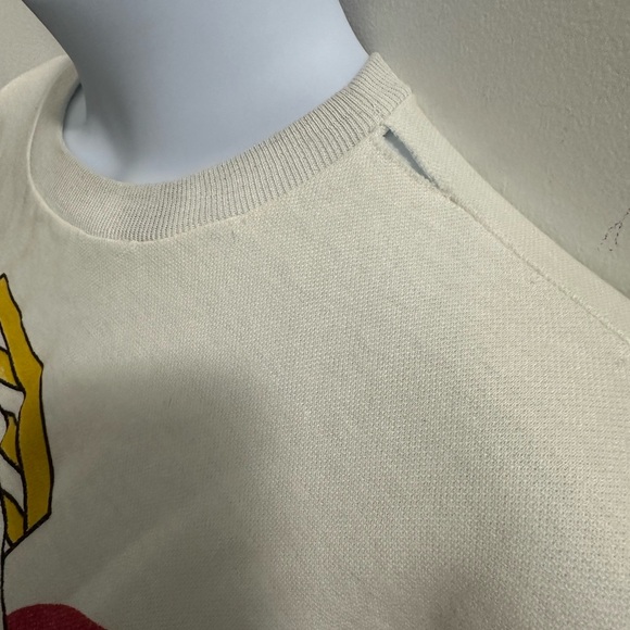 Vintage Mickey Mouse sweatshirt AS-IS CONDITION 90’s no labels Disney beige - Picture 6 of 10